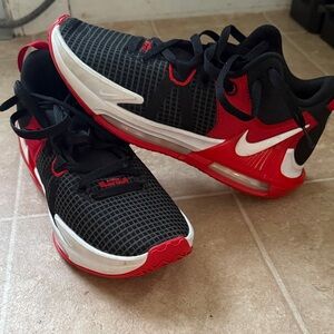 Nike mens Black and Red Athletic Sneakers